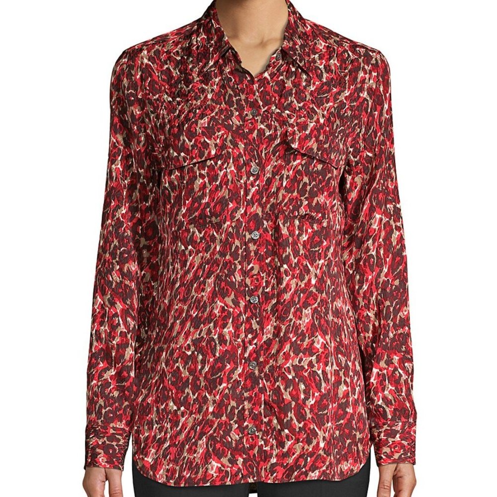 Equipment Slim Signature Blouse (NWT)
